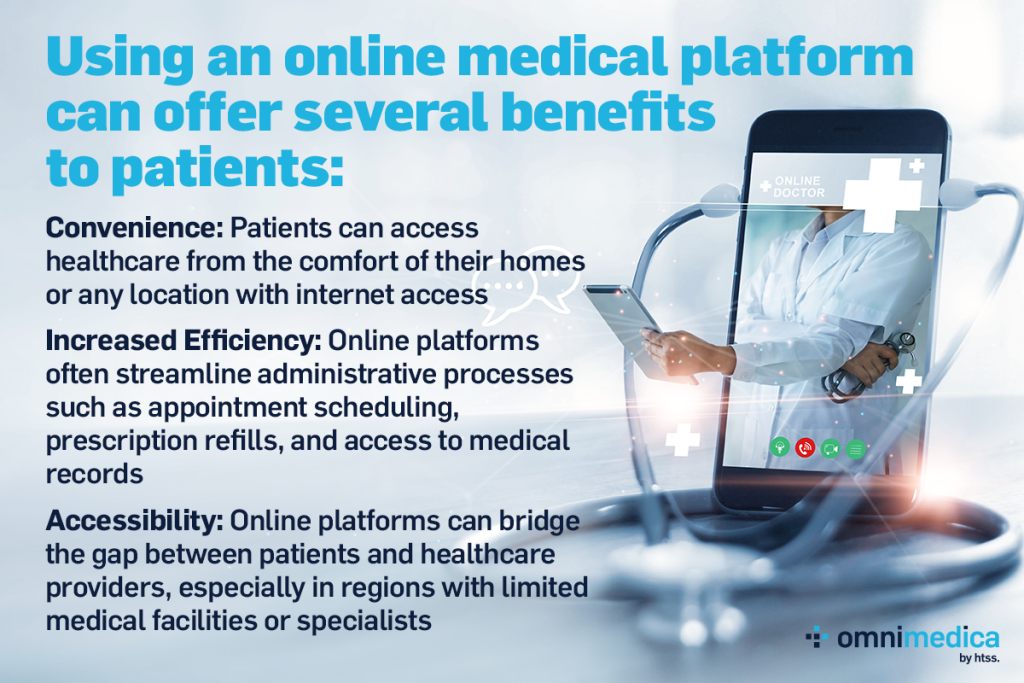 infographic sing an online medical platform